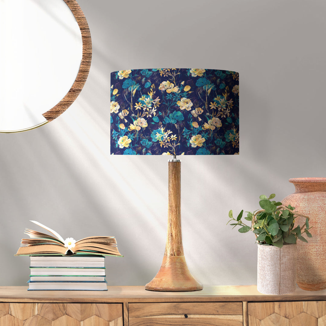 Blue And Gold Lamp Shades Kinzig Design Renee Table Lamp Teal Brown