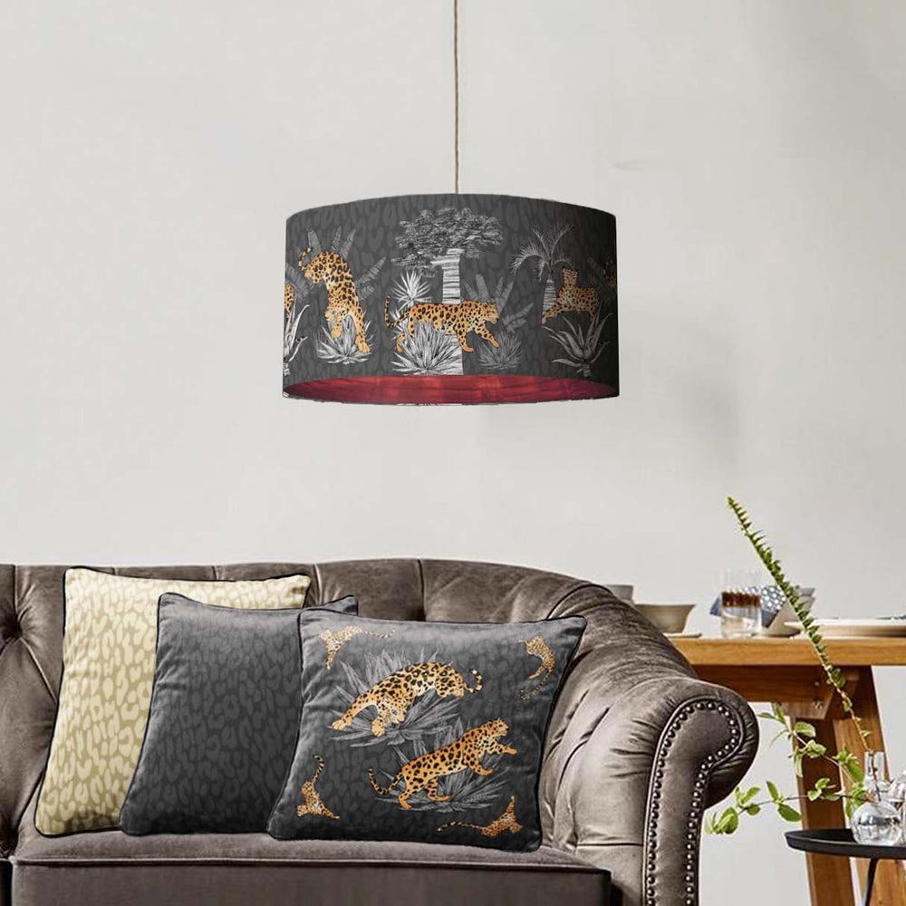 Vintage savanna lampshade with copper lining