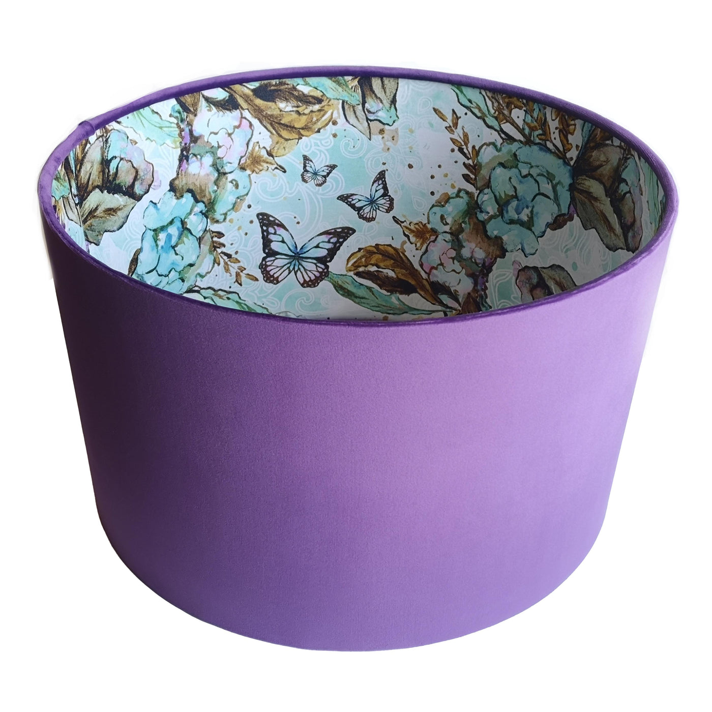 Boho Florals and Butterflies in Amethyst Velvet