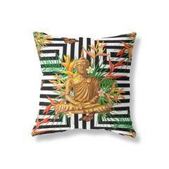 Buddha cushion cotton linen handmade cushion UK bohemian