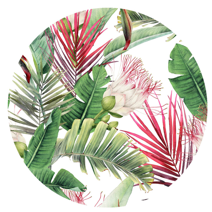 Botanical Protea Lampshade in Baby Pink Velvet