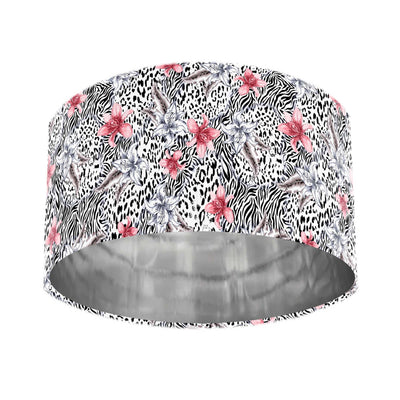 Floral Savana Lampshade with mirror silver lining